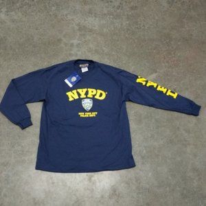 NYPD kids Long sleeve T shirt size Large LAST ONE